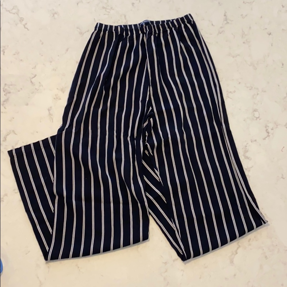 Brandy Melville Striped Flowy Pants